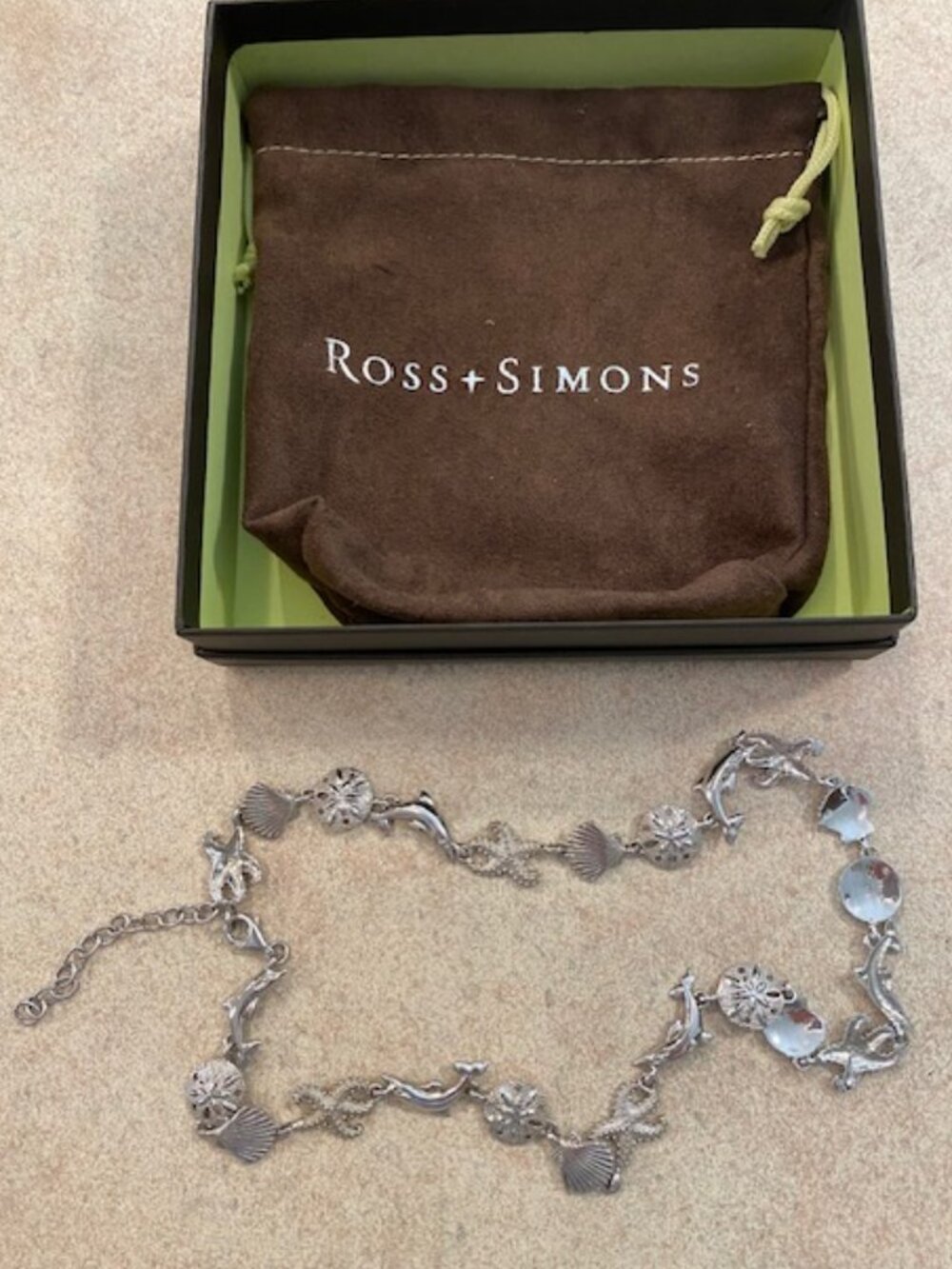 Ross-Simons Sterling Silver Sea Life Necklace